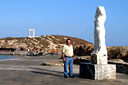 Nikos Karpontinis next to «Ariadne in Naxos» at its final place